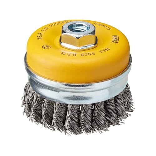 DEWALT Wire Cup Brush, Knotted, 4-Inch (DW4916)