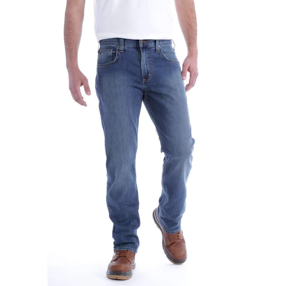 Carhartt mens Rugged Flex Relaxed Fit 5-pocket Jeans, Coldwater, 33W x 32L US