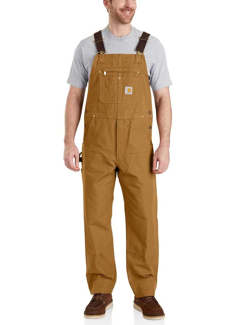 Carhartt Men'sRelaxed Fit Duck Bib Overall Carhartt Brown