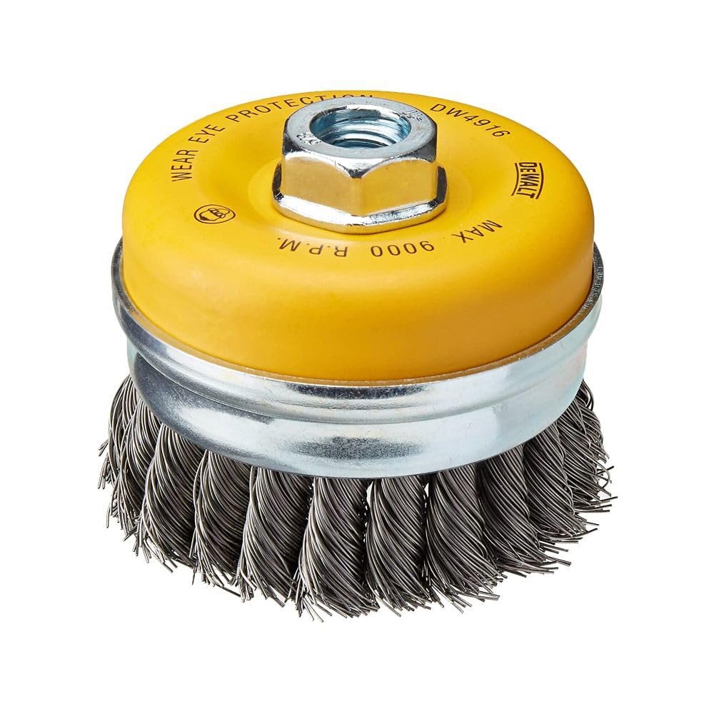 DEWALT Wire Cup Brush, Knotted, 4-Inch (DW4916)