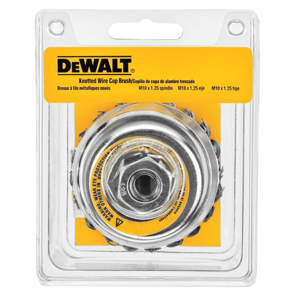 DEWALT Wire Cup Brush, Knotted, 4-Inch (DW4916)