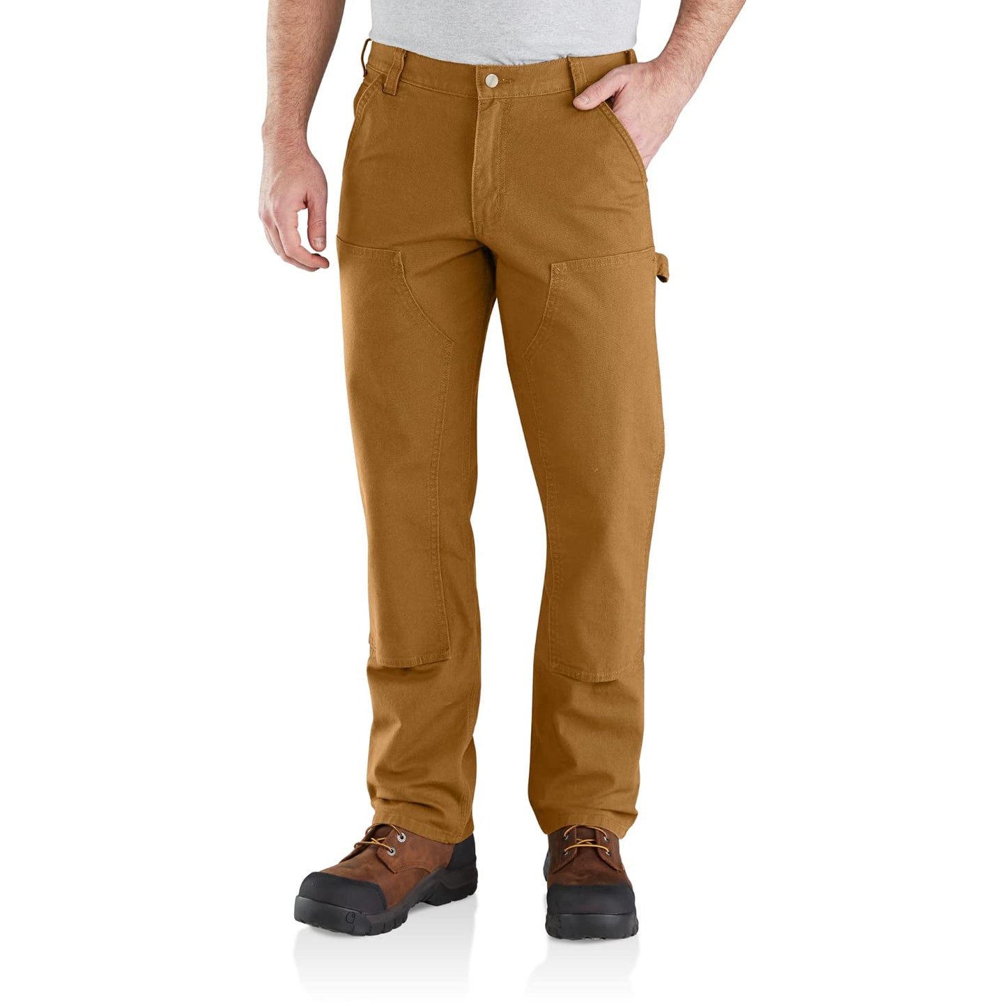 Carhartt Mens Rugged Flex Relaxed Fit Duck Double-Front Utility Work