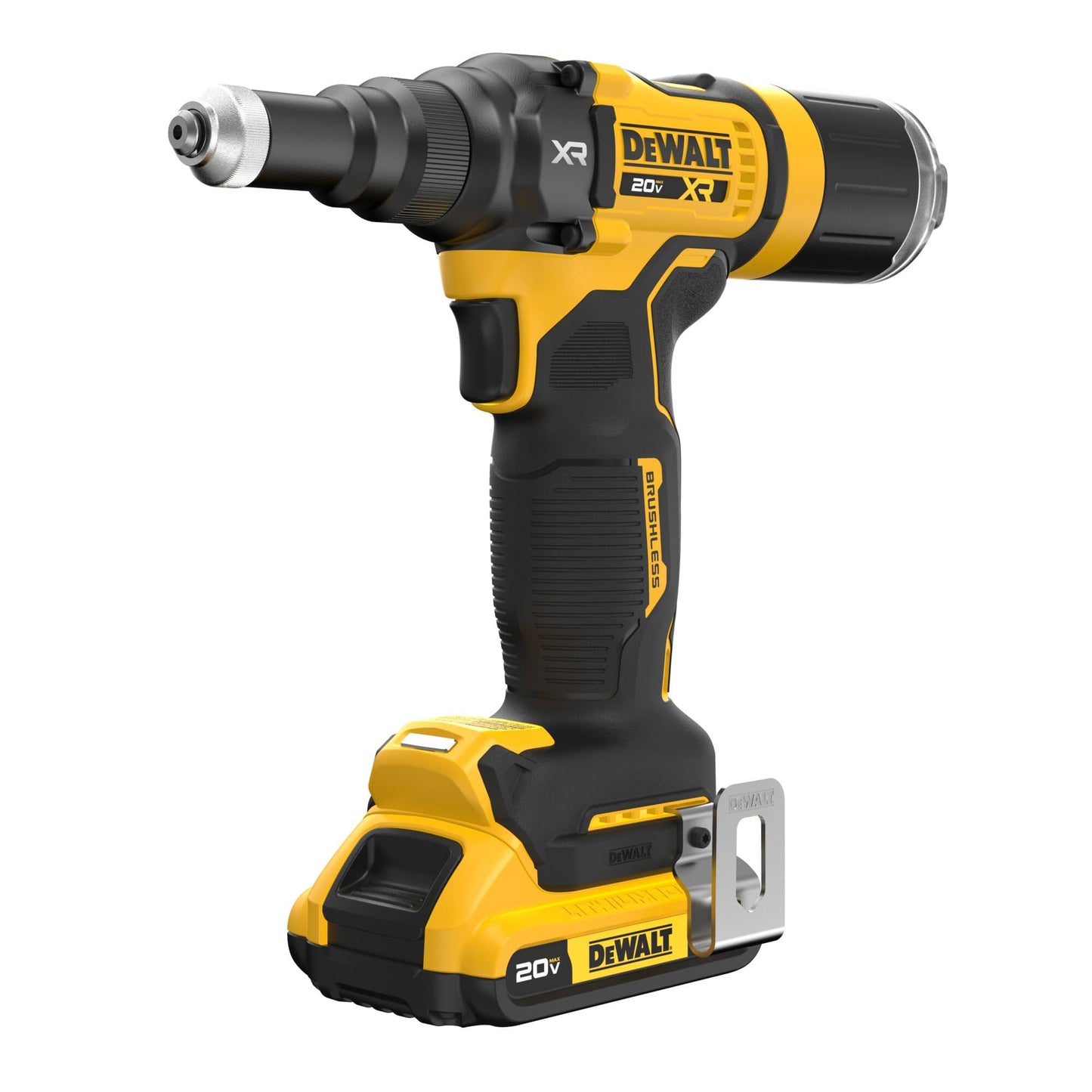 DEWALT 20V MAX XR Cordless Rivet Tool, 3/16", Battery and Charger Included (DCF403D1)