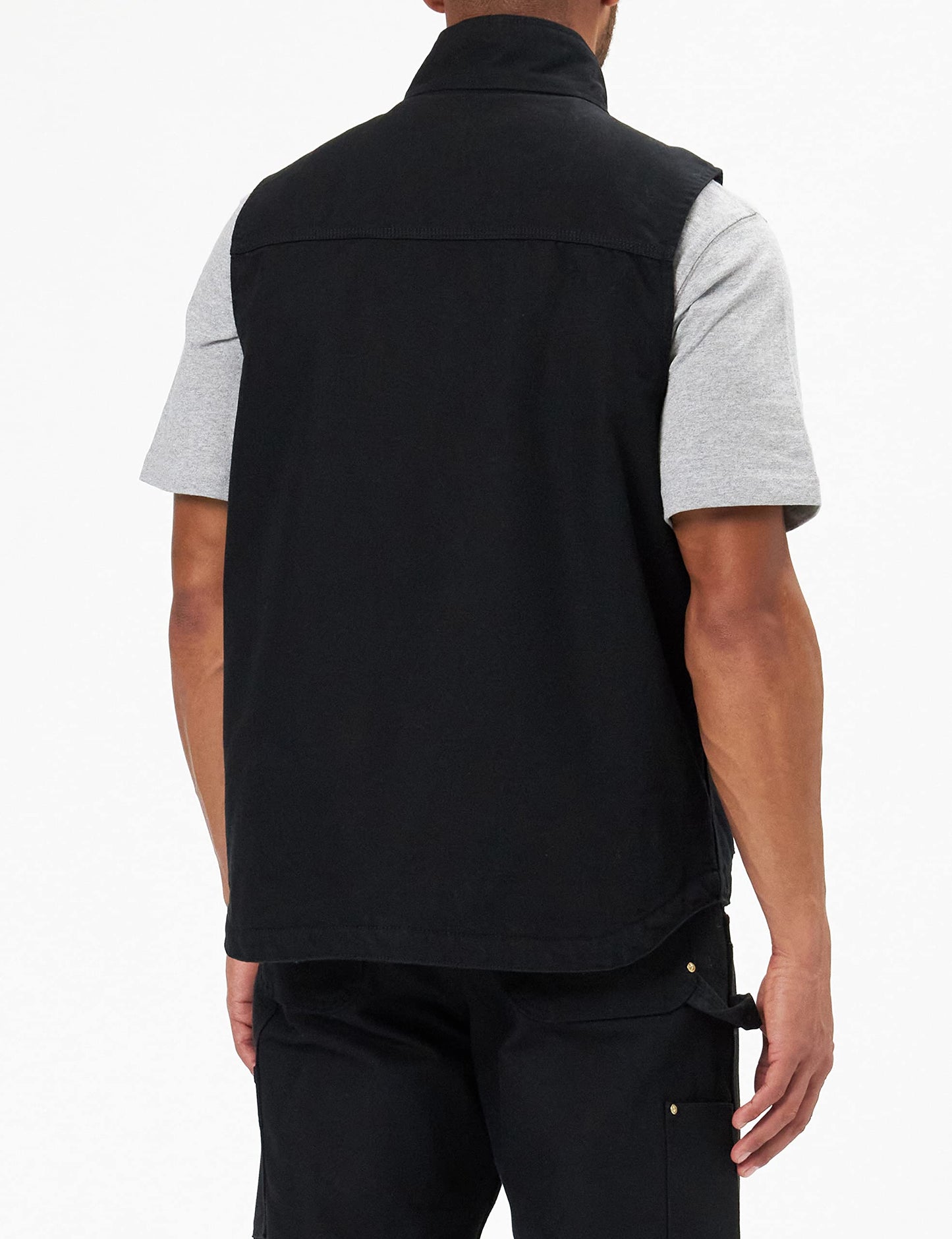 Carhartt mens Sherpa Lined Mock-neck Vest (Big & Tall) Work Utility Outerwear, Black, XX-Large Big Tall US