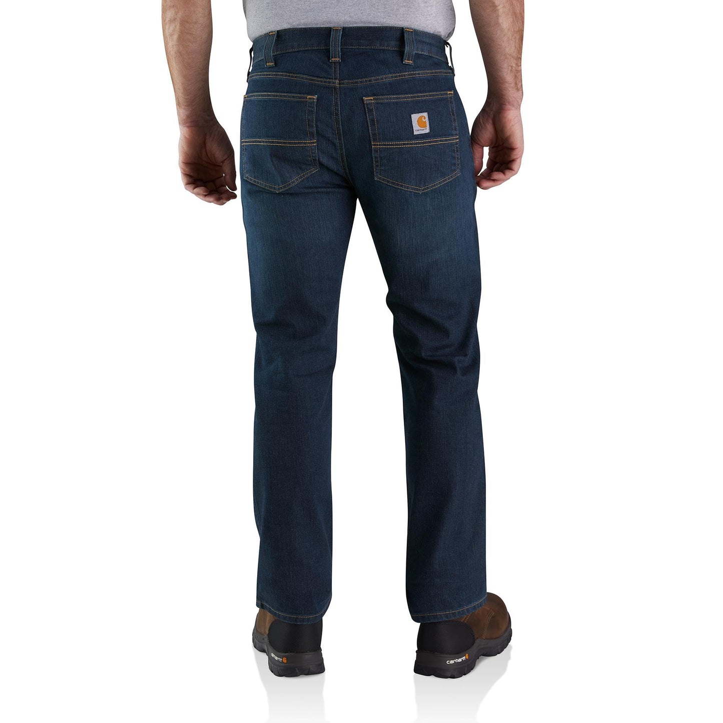 Carhartt mens Rugged Flex Relaxed Straight Leg Jean Work Utility Pants, Clearwater, 36W x 30L US