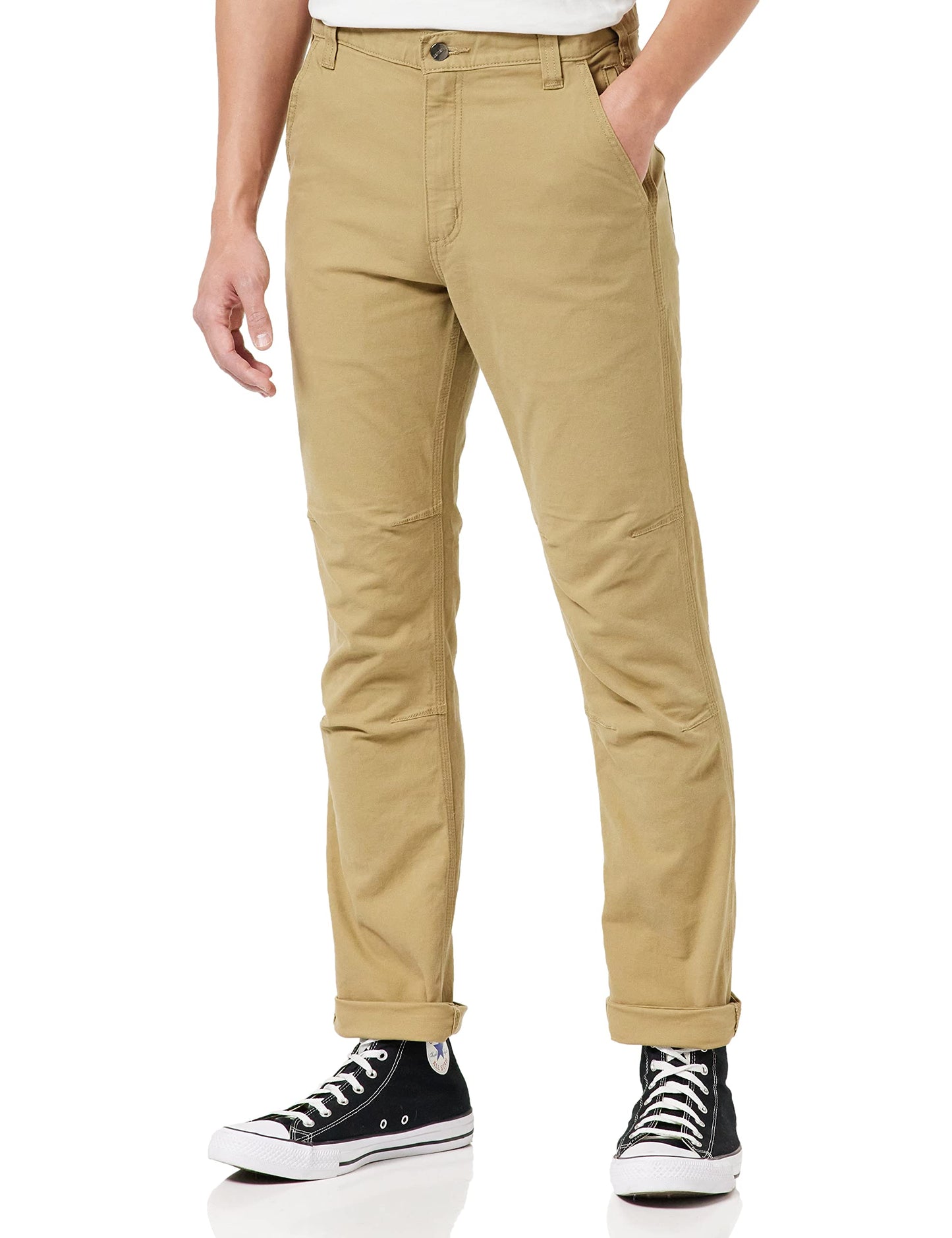 Carhartt mens Rugged Flex Straight Fit Canvas 5-pocket Tapered Work Pants