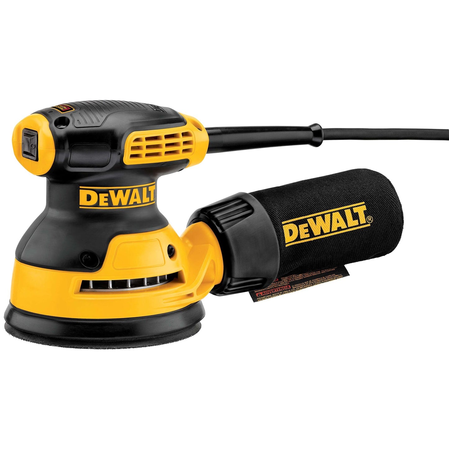 DEWALT Orbital Sander Kit, 5 inch, 3 amp, Corded, 12,000 OPM (DWE6421K)