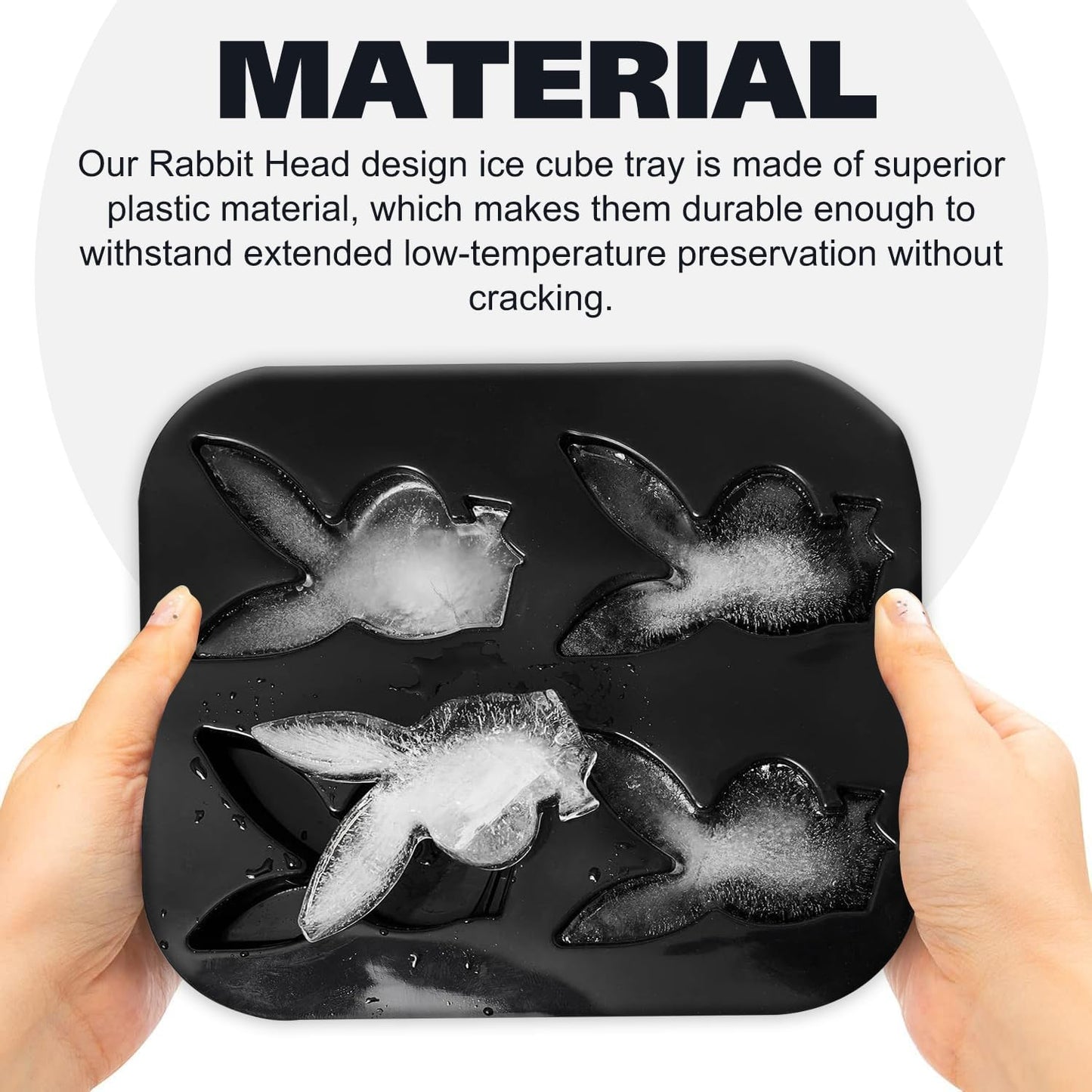 Playboy Rabbit Head Ice Cube Tray Black