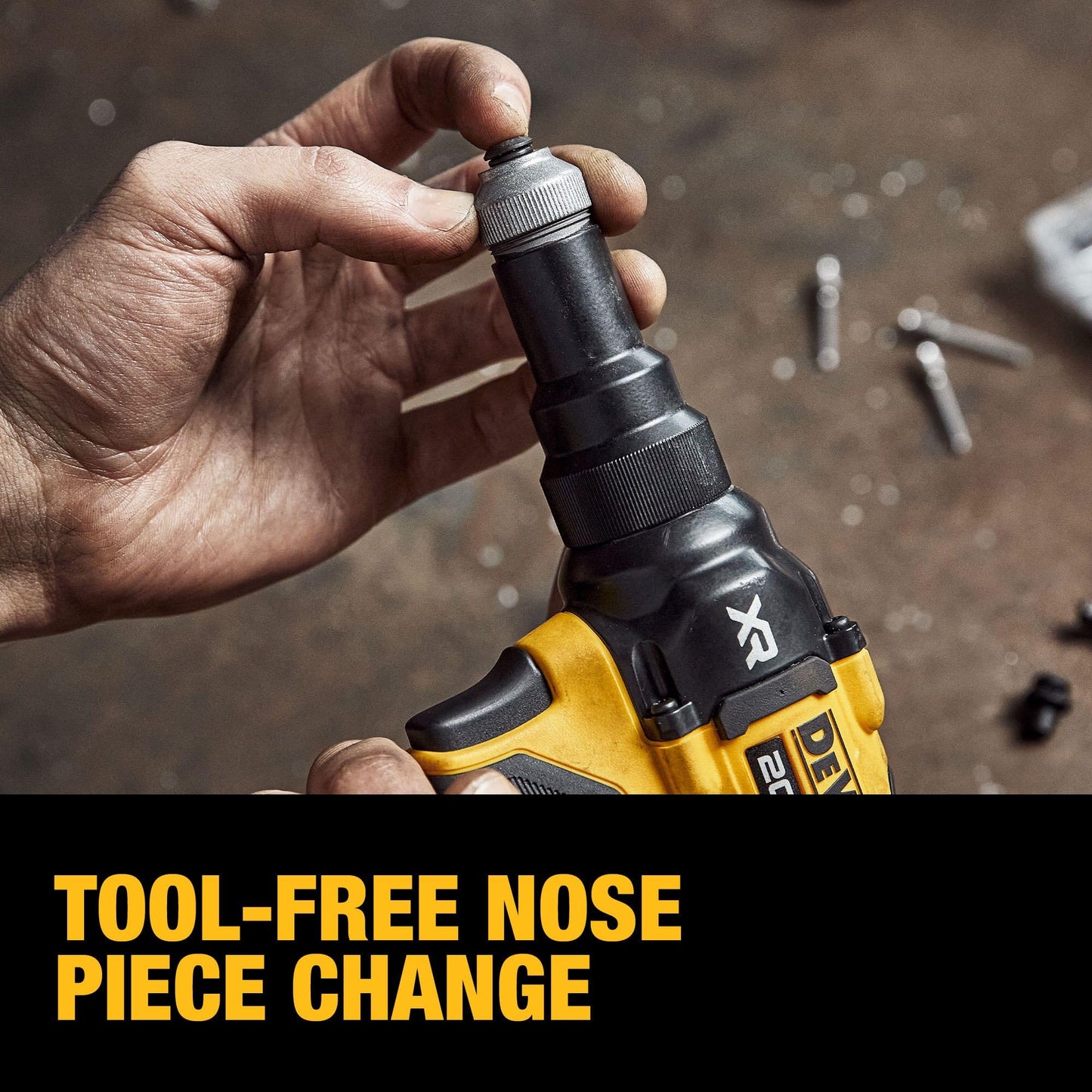 DEWALT 20V MAX XR Cordless Rivet Tool, 3/16", Battery and Charger Included (DCF403D1)