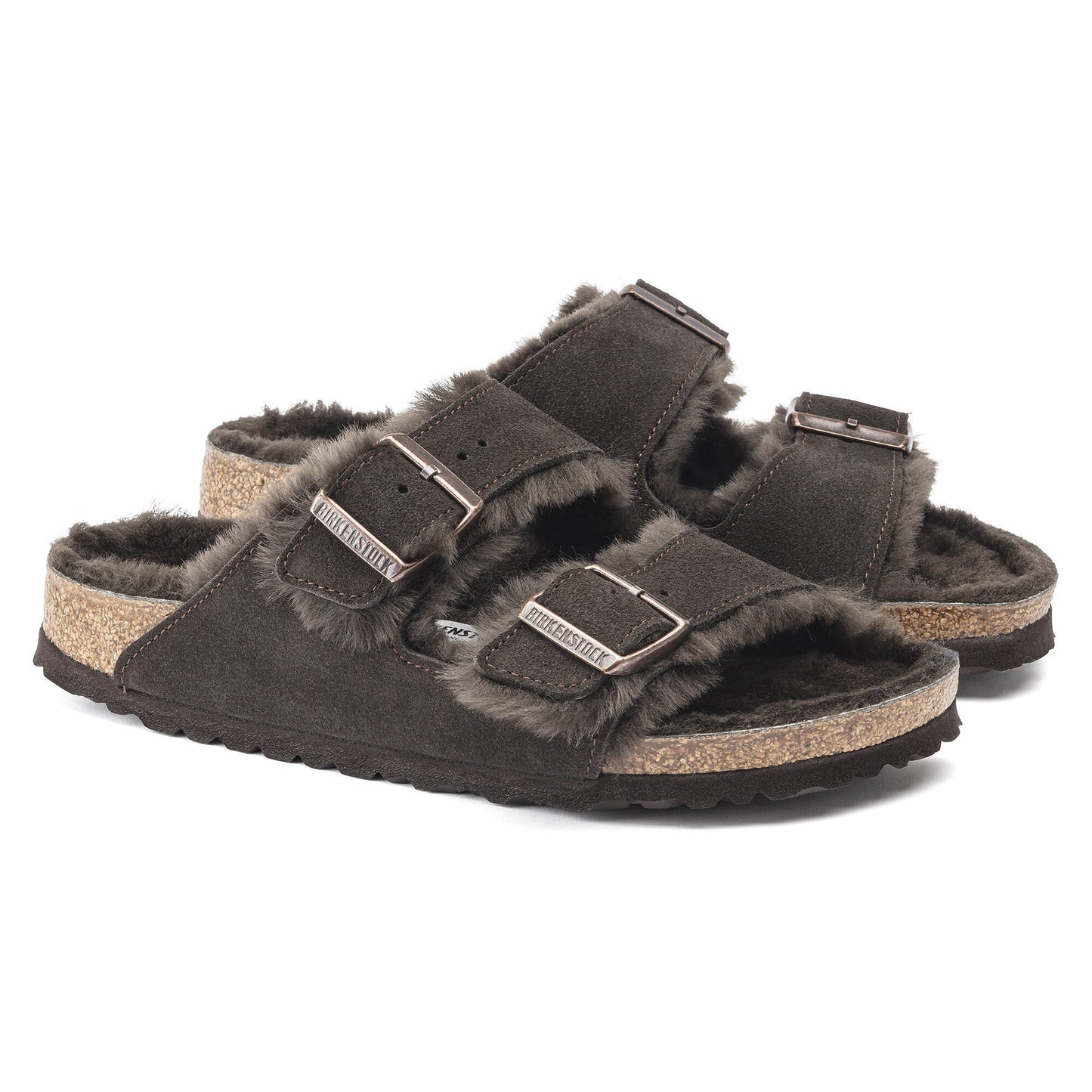 Birkenstock Arizona Fur ( Mocca )