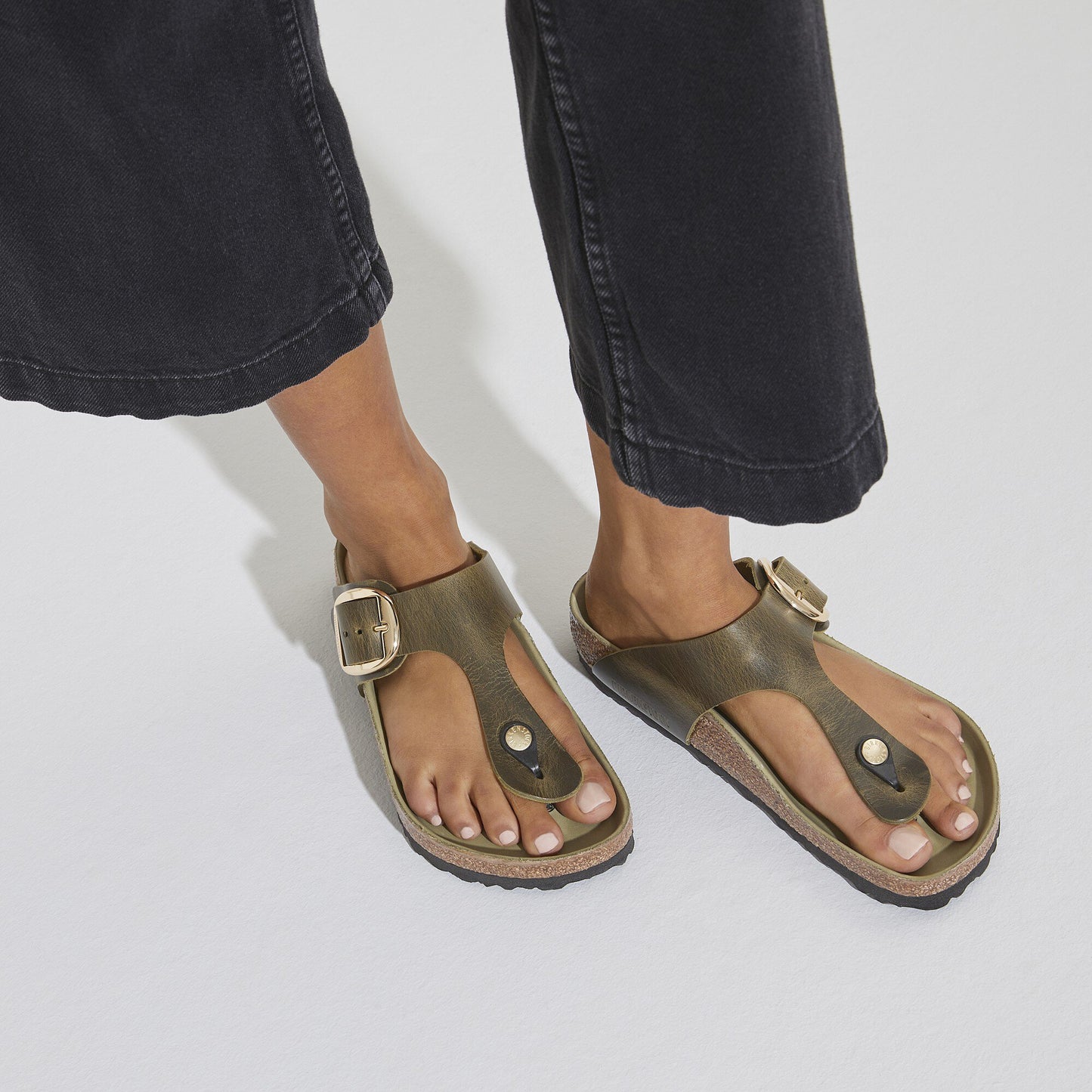 Birkenstock Gizeh Big Buckle( Olive Green )