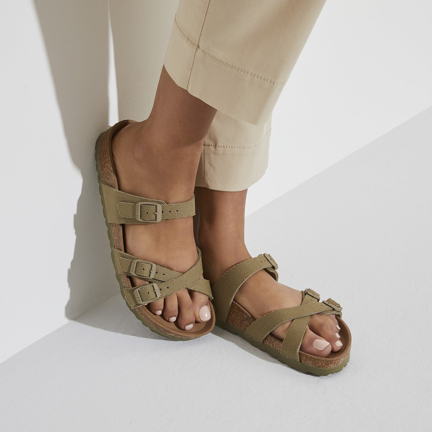 Birkenstock Franca Vegan ( Faded Khaki )