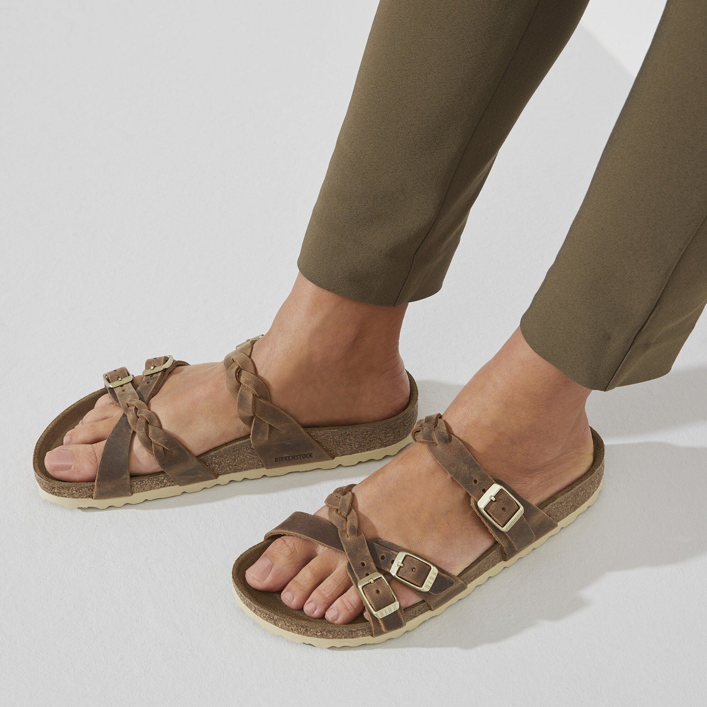 Birkenstock Franca Braided ( Cognac )