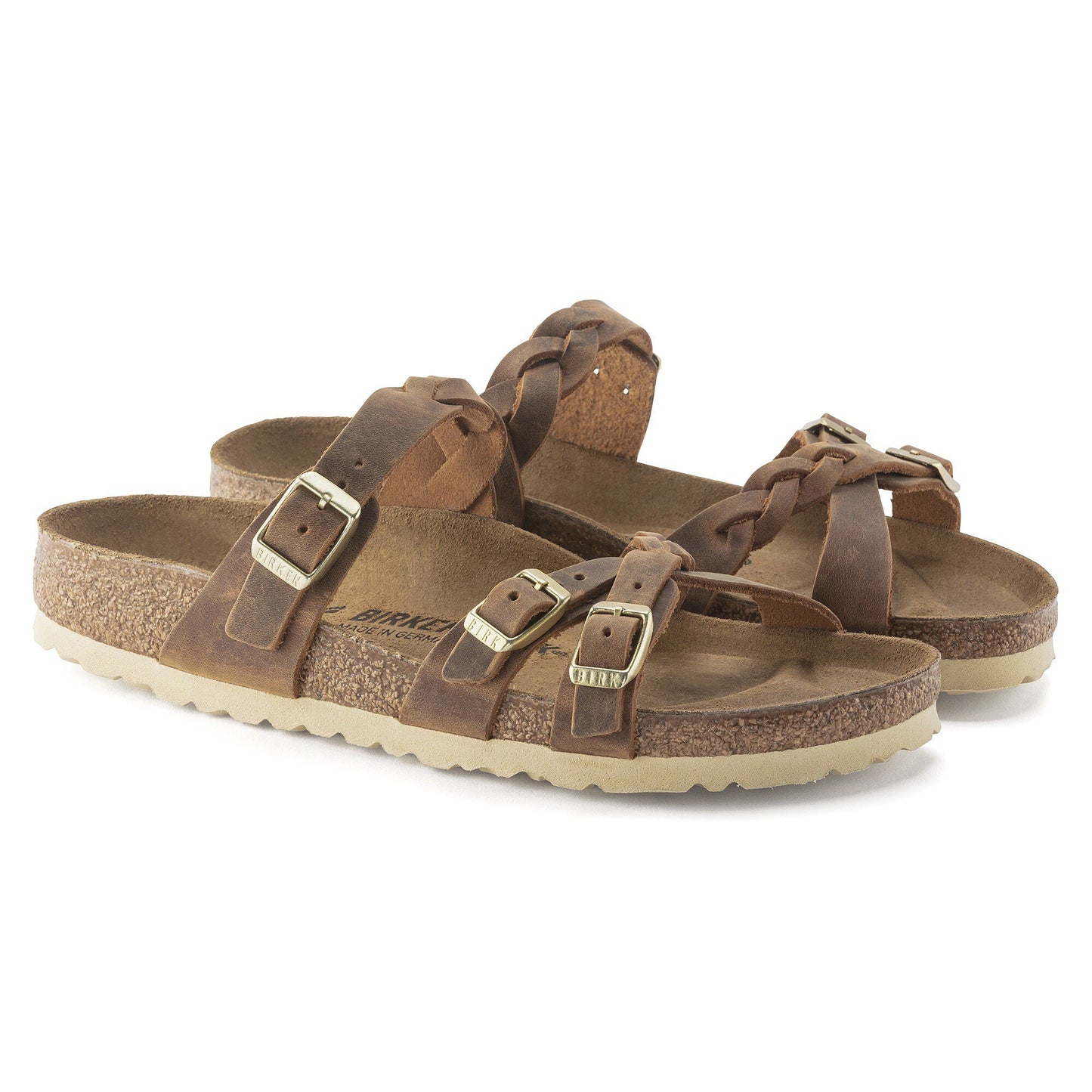 Birkenstock Franca Braided ( Cognac )