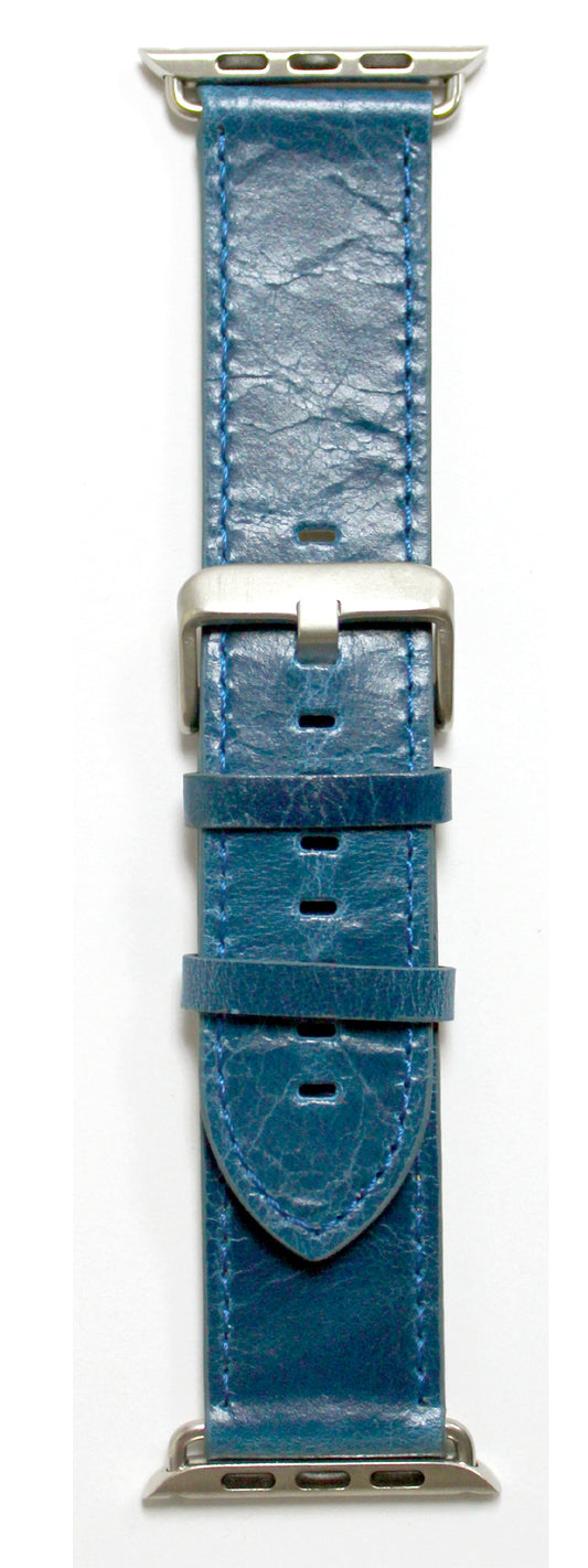 Black Web Apple Rpl 42Mm Leather Navy