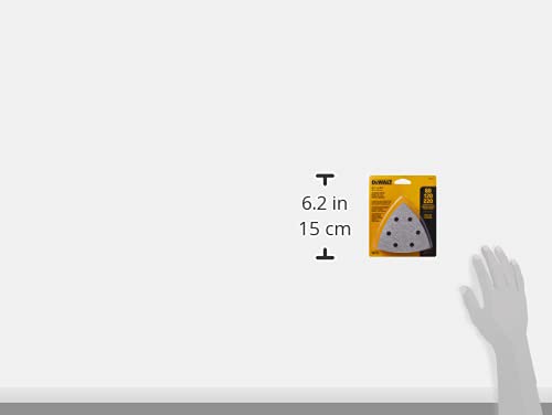 DEWALT Sandpaper Assortment, Hook and Loop Triangle, 12-Pack (DWASPTRI)
