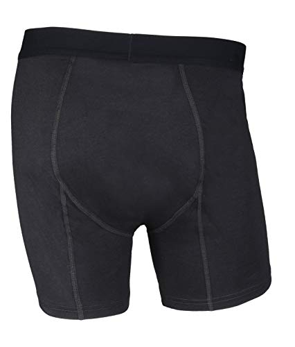 Carhartt mens Cotton Polyester 2 Pack Boxer Briefs, Black, Medium US