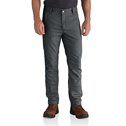 Carhartt Men's Rugged Flex Straight Fit Canvas 5-Pocket Tapered Work Pant, Shadow, 34W X 32L