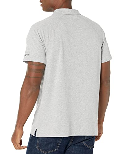 Carhartt Men's Force Cotton Delmont Pocket Polo (Regular and Big & Tall Sizes), Heather Gray, Large