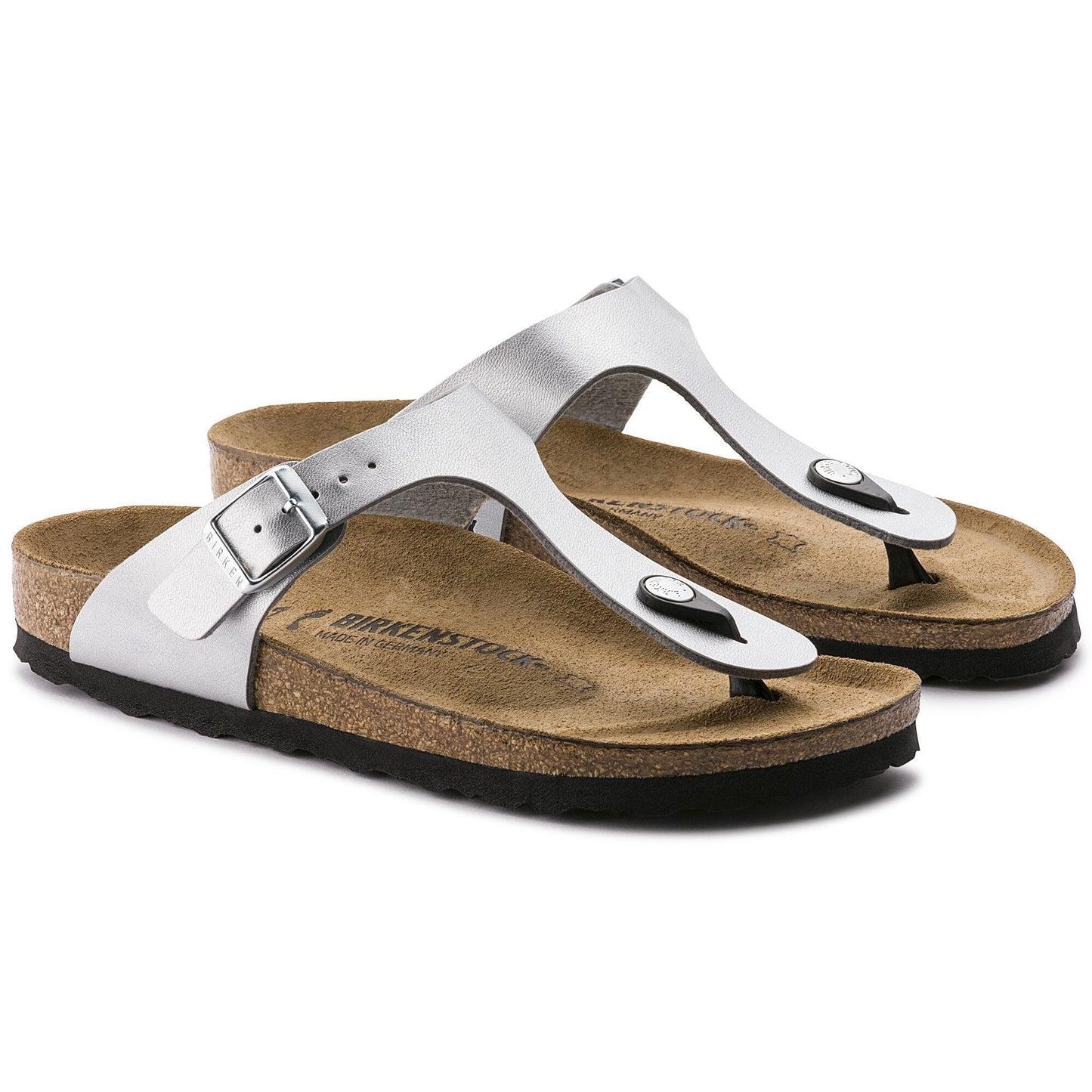 Birkenstock Gizeh ( Metallic Silver )