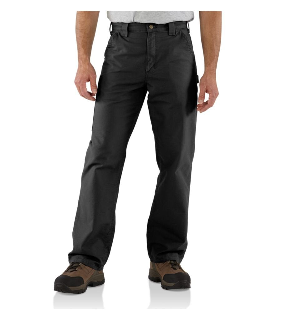 Carhartt Men's Loose Fit Canvas Utility Work Pant, Black, 38W x 30L