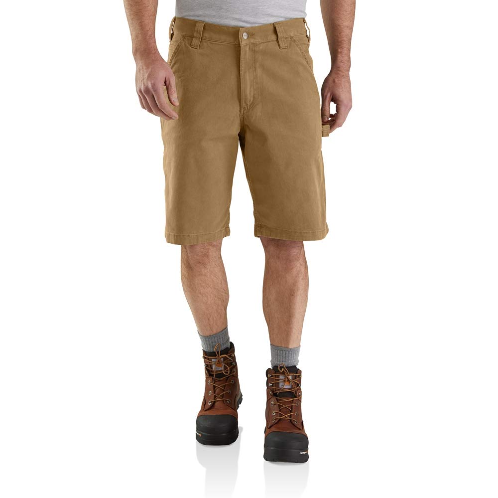 Carhartt mens 11" Rugged Flex Rigby Work Utility Shorts, Hickory, 42 Regular US