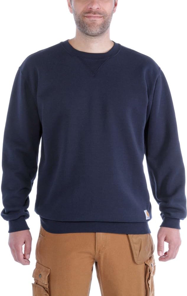 Carhartt Men's Midweight Crewneck Sweatshirt,New Navy,Small