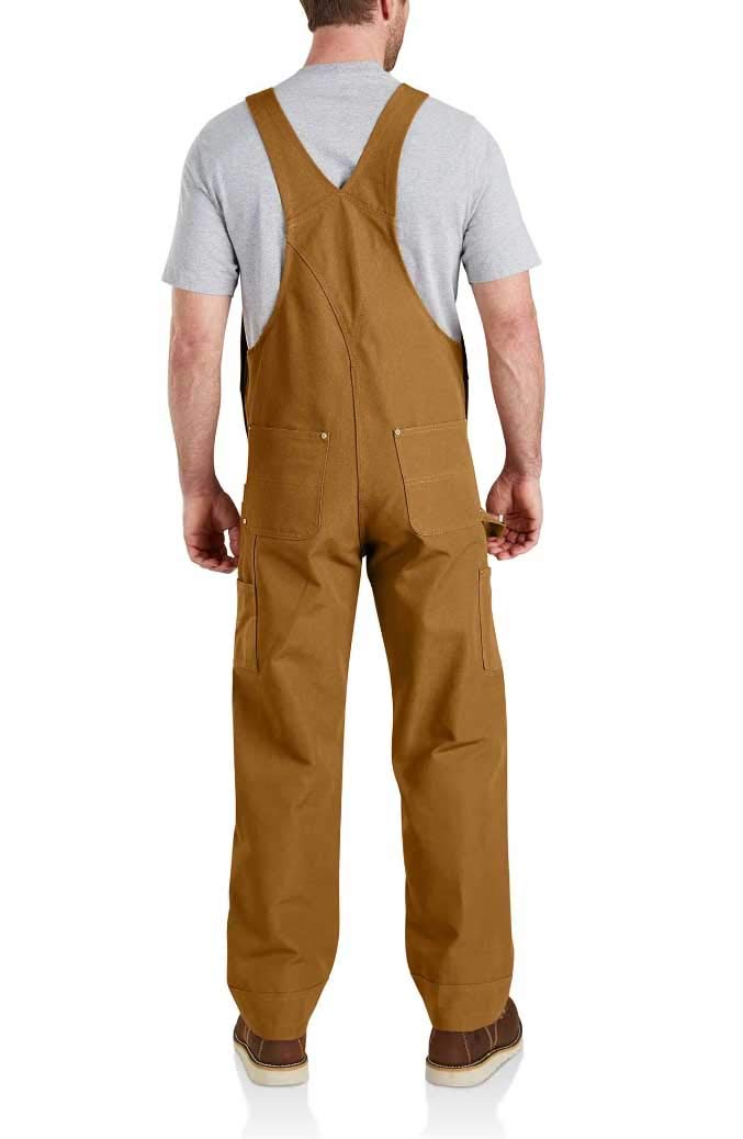 Carhartt Men'sRelaxed Fit Duck Bib Overall Carhartt Brown,L32-W38