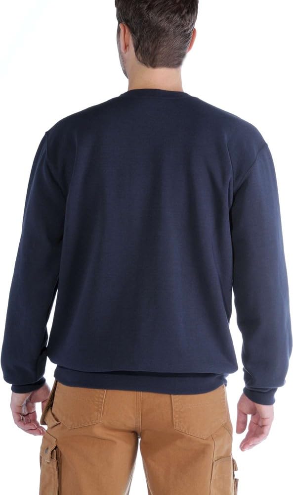 Carhartt Men's Midweight Crewneck Sweatshirt,New Navy,Small