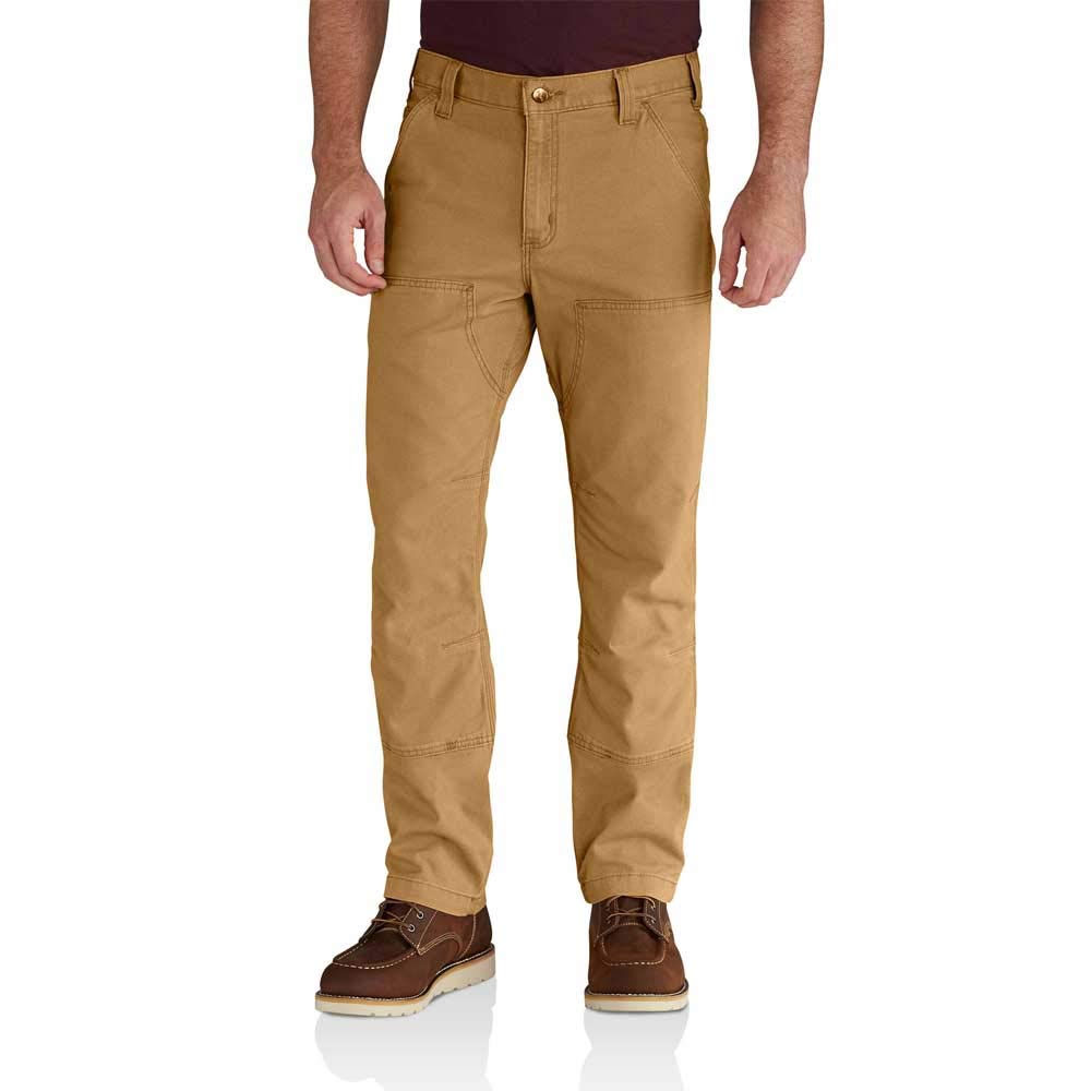 Carhartt Men's Rugged Flex Rigby Double Front Pant, Hickory, 34W X 30L