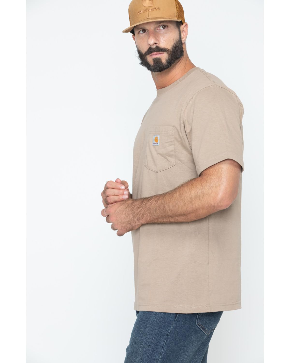 Carhartt Men's Loose Fit Heavyweight Short-Sleeve Pocket T-Shirt (Also Available in Big, Desert, 3X-Large Tall