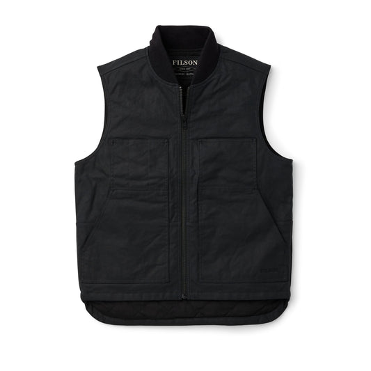 C. C. Filson Filson Tin Cloth Insulated Work Vest Black (Large)