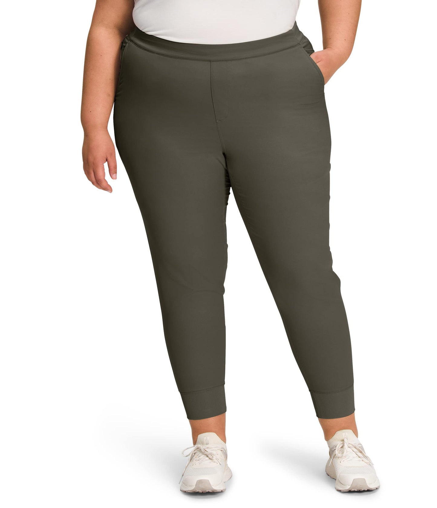 THE NORTH FACE Aphrodite Womens Joggers New Taupe Green L