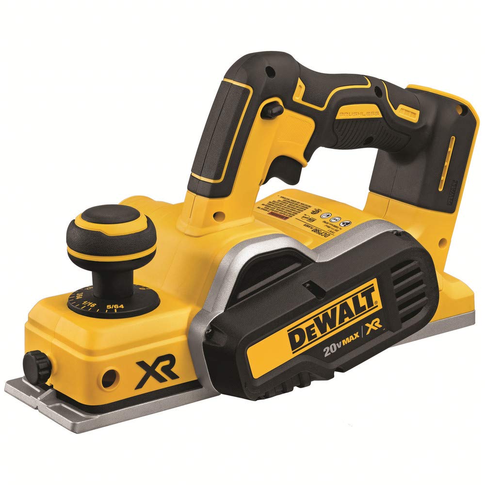 DEWALT 20V MAX Planer, 30,000 Cuts Per Minute, 2 mm Cut Depth, Brushless Motor, Bare Tool Only (DCP580B)