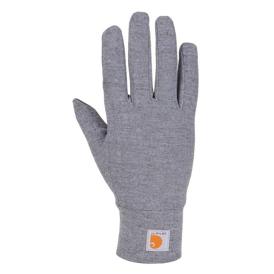 Carhartt womens Heavyweight Force Liner Cold Weather Gloves, Shadow Heather, Large US