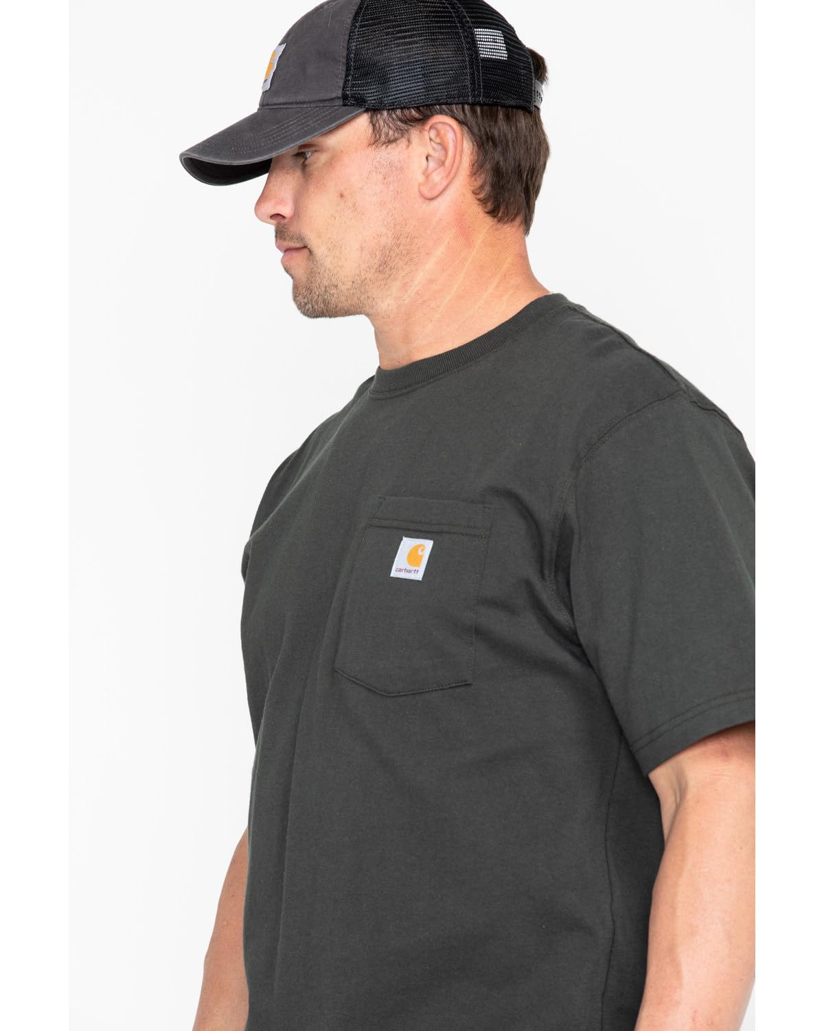 Carhartt Men's Loose Fit Heavyweight Short-Sleeve Pocket T-Shirt (Also Available in Big, Peat, XX-Large Tall