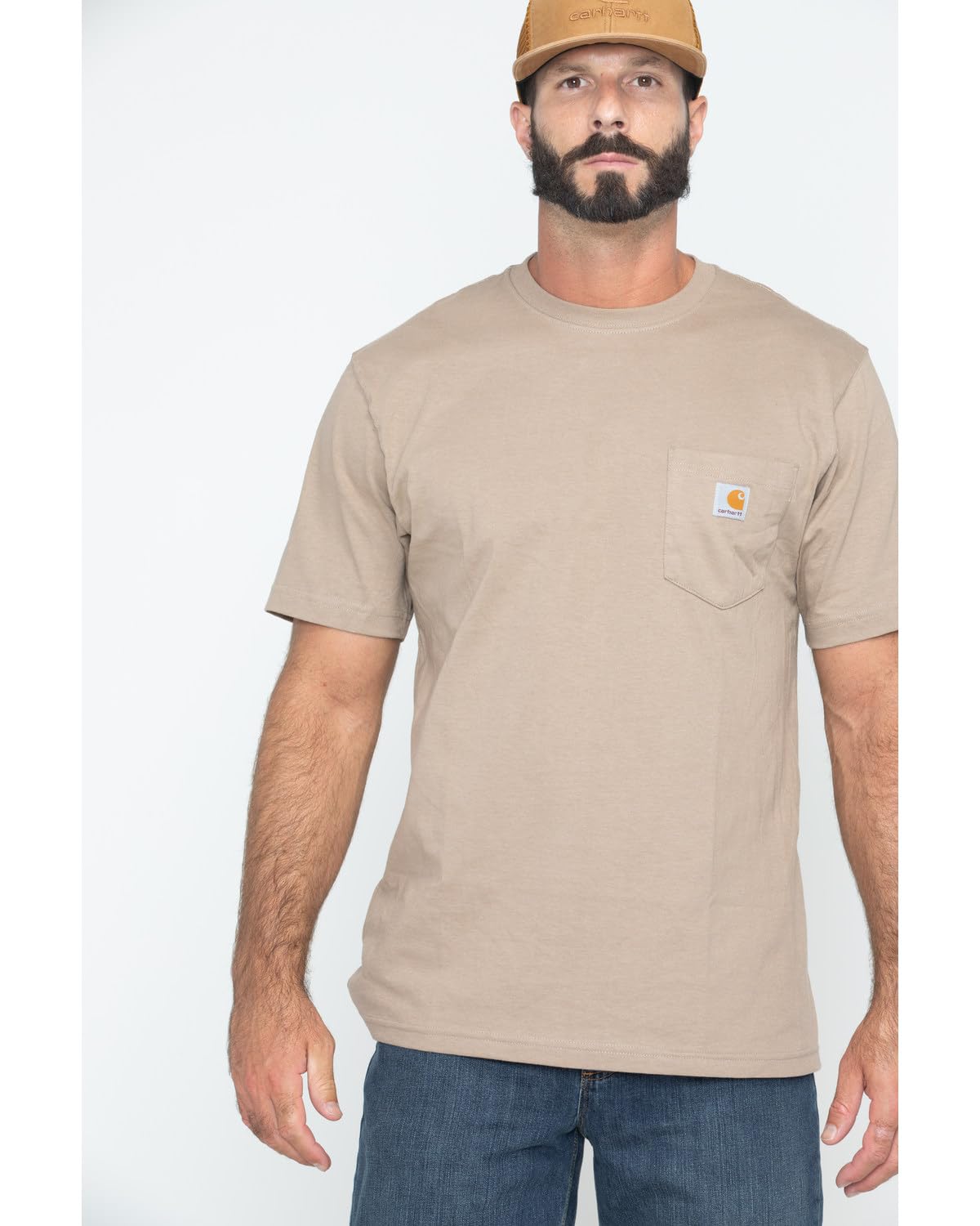 Carhartt Men's Loose Fit Heavyweight Short-Sleeve Pocket T-Shirt (Also Available in Big, Desert, 3X-Large Tall