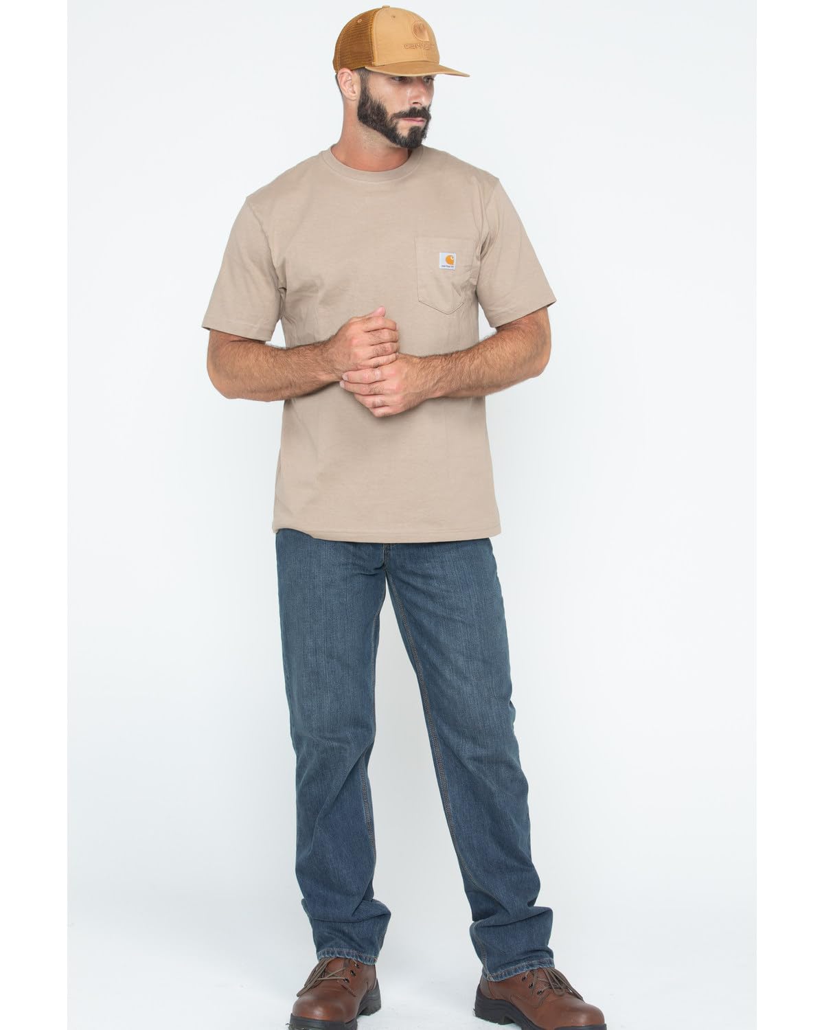 Carhartt Men's Loose Fit Heavyweight Short-Sleeve Pocket T-Shirt (Also Available in Big, Desert, 3X-Large Tall