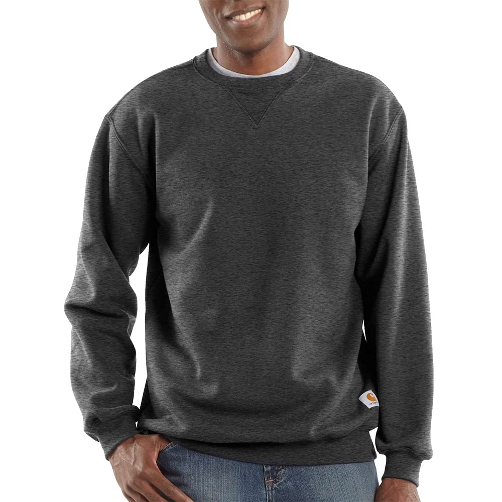 Carhartt Men's Midweight Crewneck Sweatshirt, carbon heather Medium