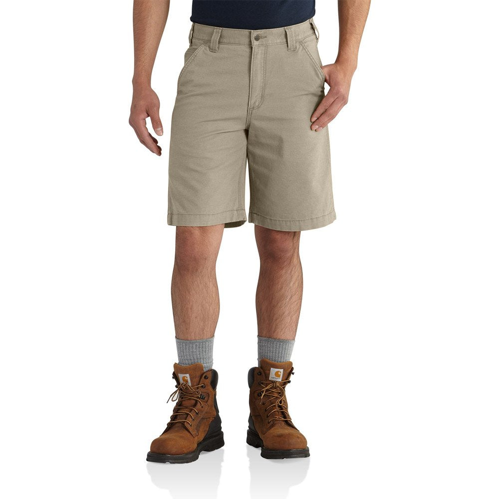 Carhartt mens 10" Rugged Flex Rigby Shorts, Tan, 33 Regular US