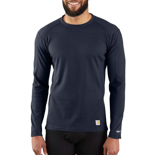 Carhartt Men's Base Force Midweight Classic Crew, Navy, Small