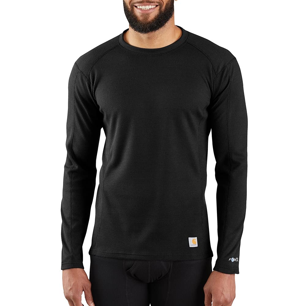 Carhartt Men's Black Long Sleeve Crew Neck T-Shirt X-Large