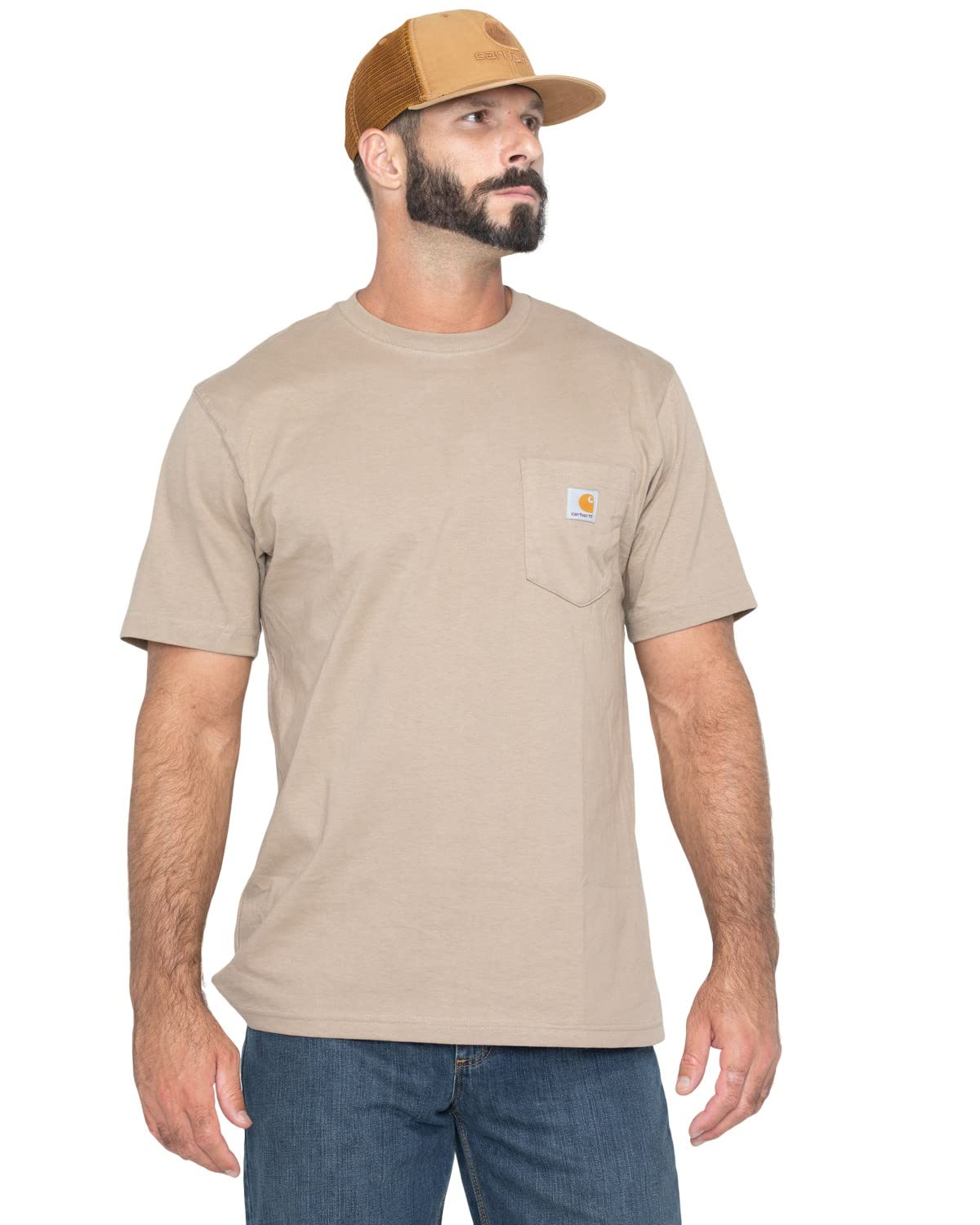 Carhartt Men's Loose Fit Heavyweight Short-Sleeve Pocket T-Shirt (Also Available in Big, Desert, 3X-Large Tall