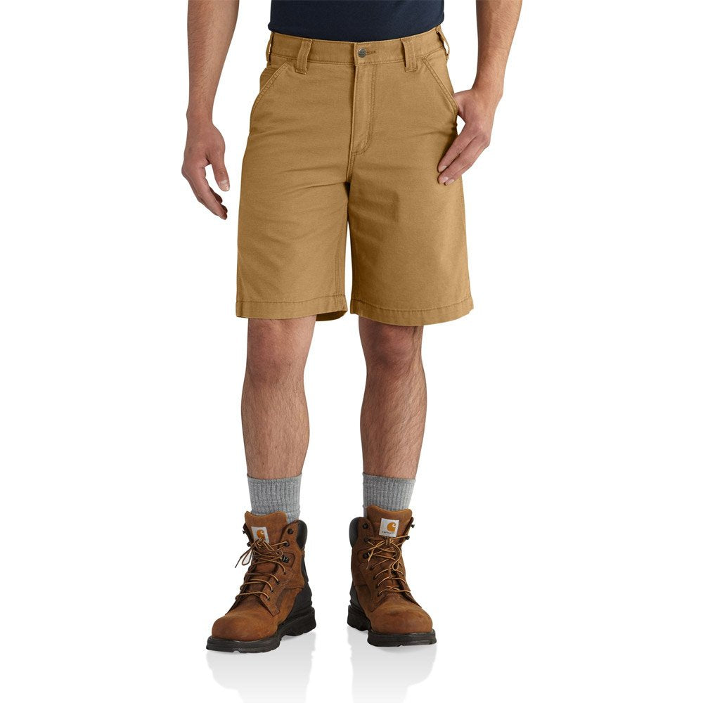 Carhartt mens 10" Rugged Flex Rigby Shorts, Hickory, 33 Regular US