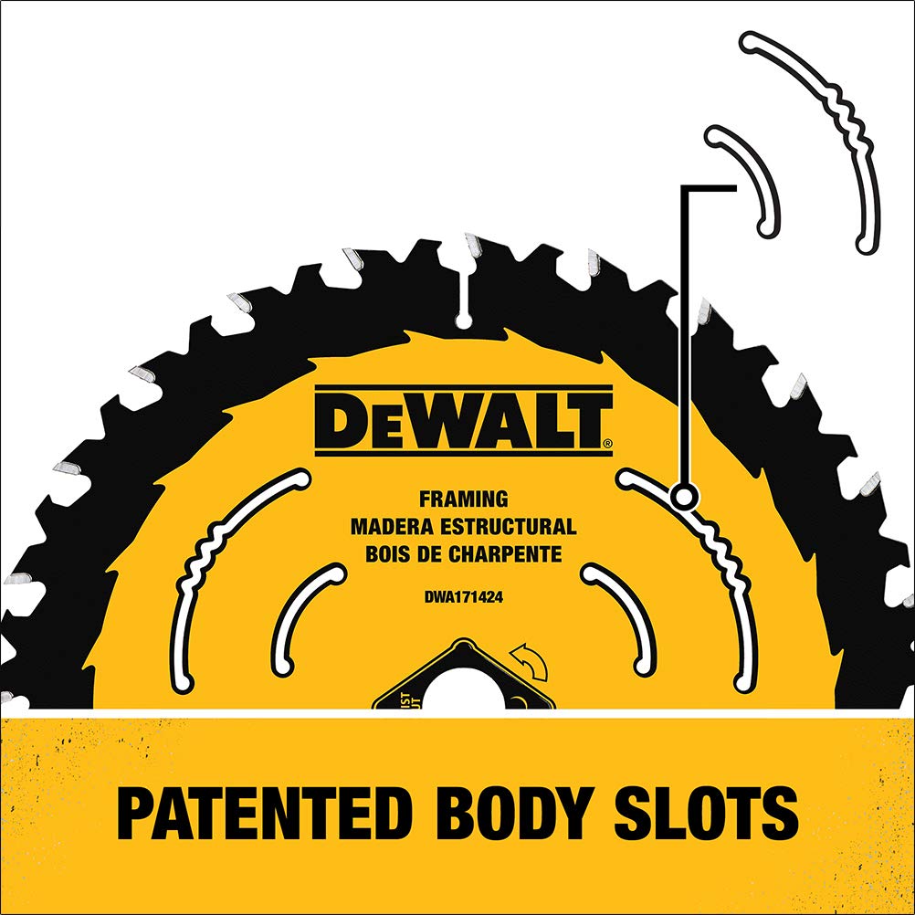 DEWALT Circular Saw Blade, 7 1/4 Inch, 40 Tooth, Wood Cutting (DWA171440)