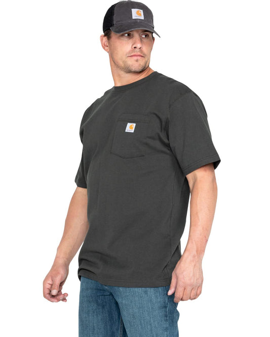 Carhartt Men's Loose Fit Heavyweight Short-Sleeve Pocket T-Shirt (Also Available in Big, Peat, XX-Large Tall