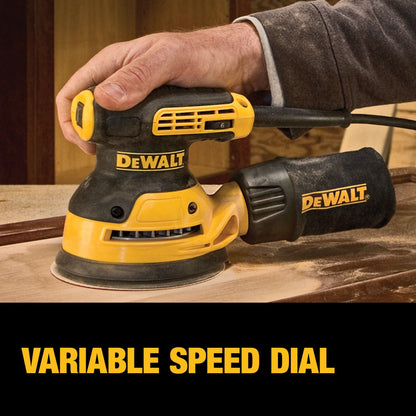 DEWALT Orbital Sander Kit, 5-Inch, Variable Speed (DWE6423K)