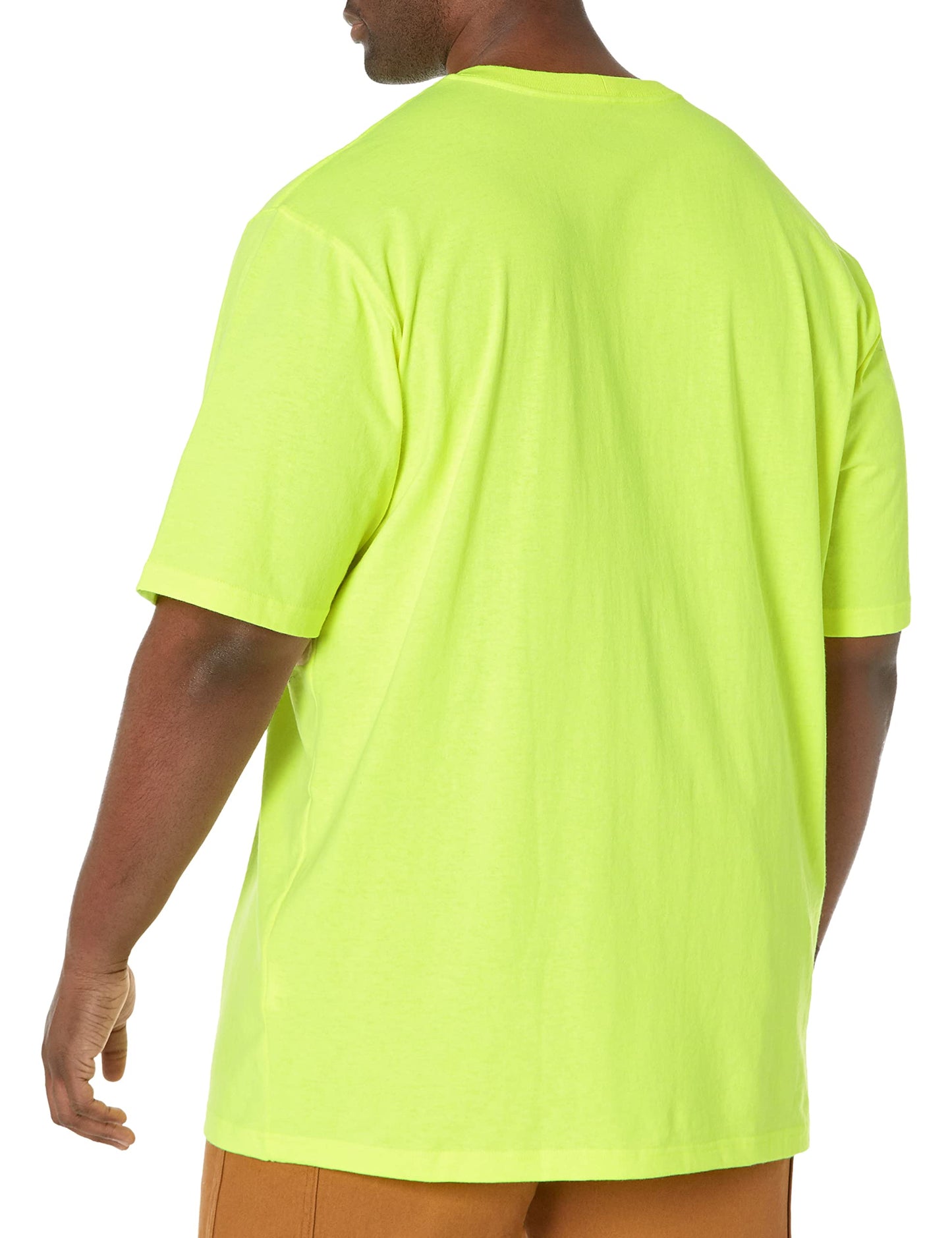 Carhartt Men's Loose Fit Heavyweight Short-Sleeve Pocket T-Shirt (Also Available in Big & Tall), Brite Lime, XX-Large