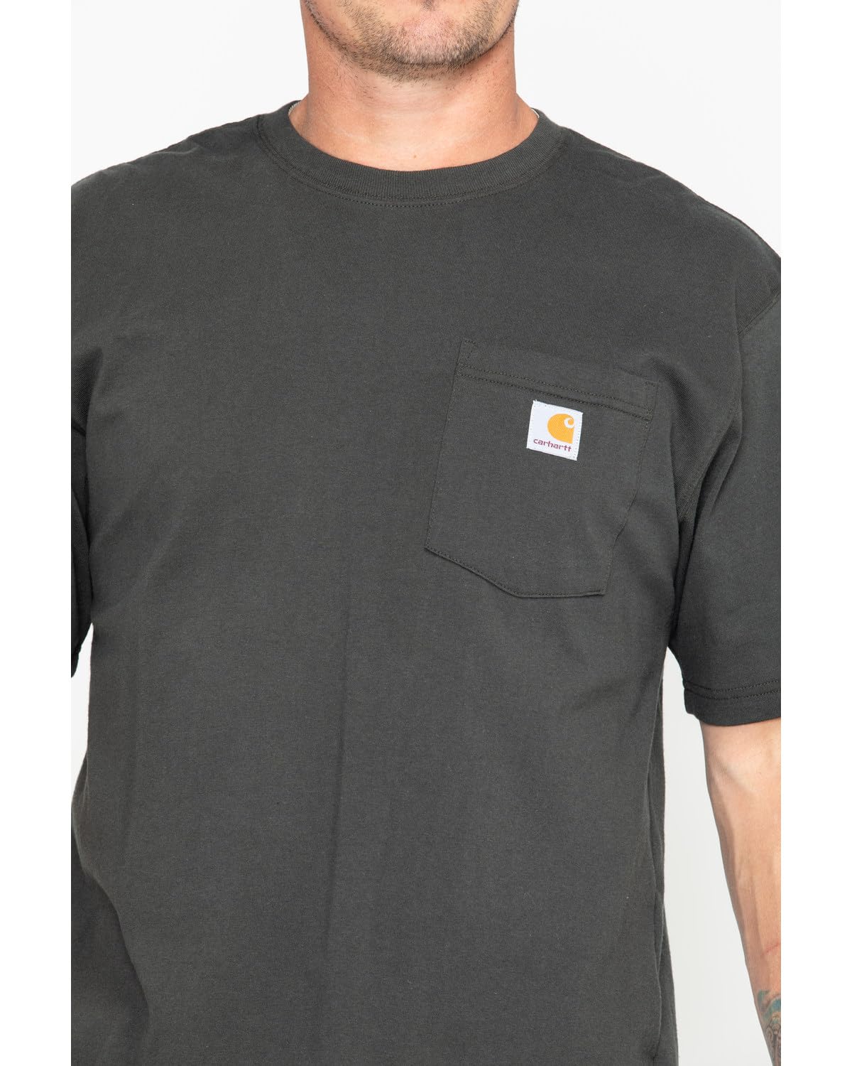 Carhartt Men's Loose Fit Heavyweight Short-Sleeve Pocket T-Shirt (Also Available in Big, Peat, XX-Large Tall