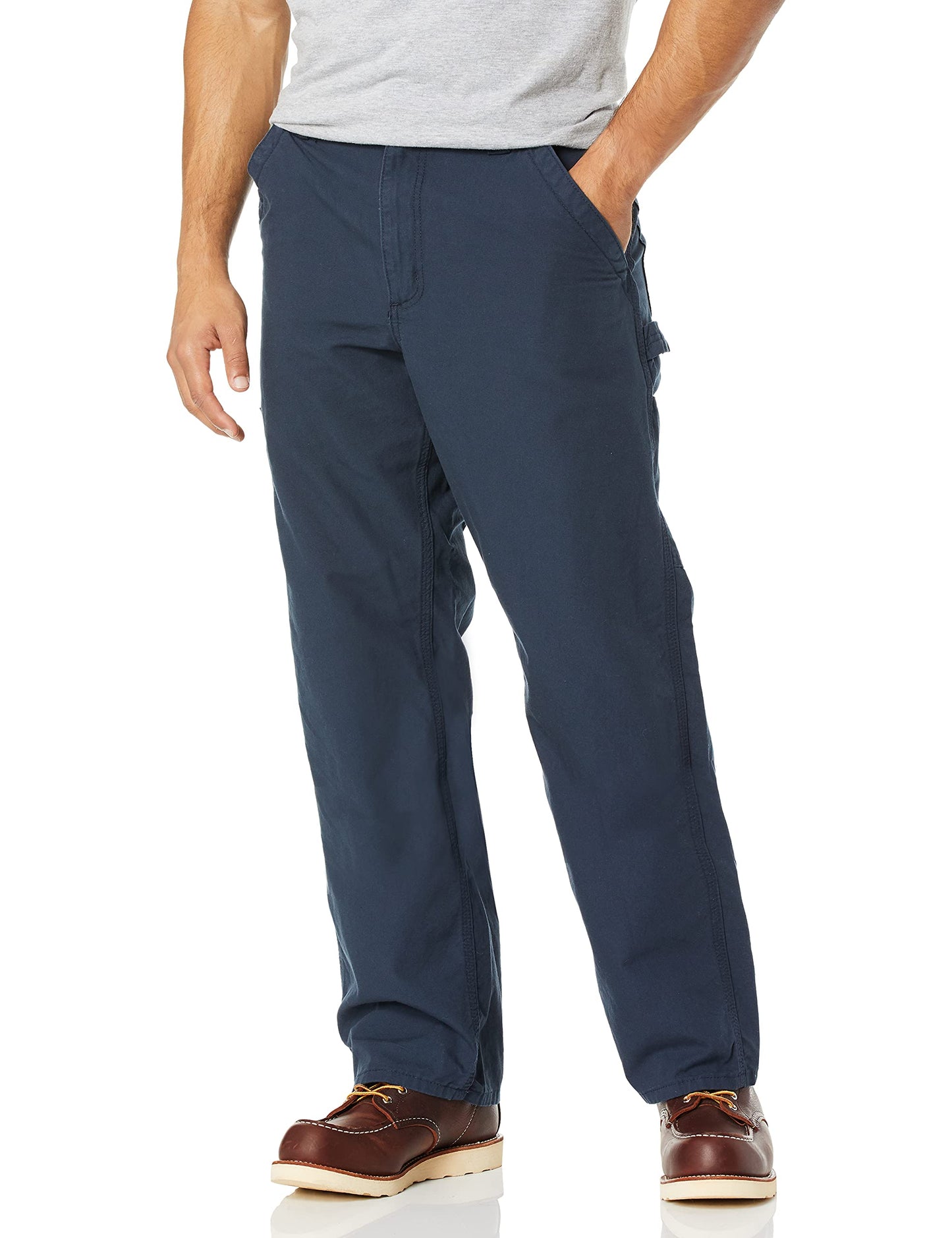 Carhartt Men's Loose Fit Canvas Utility Work Pant, Navy, 36W x 32L